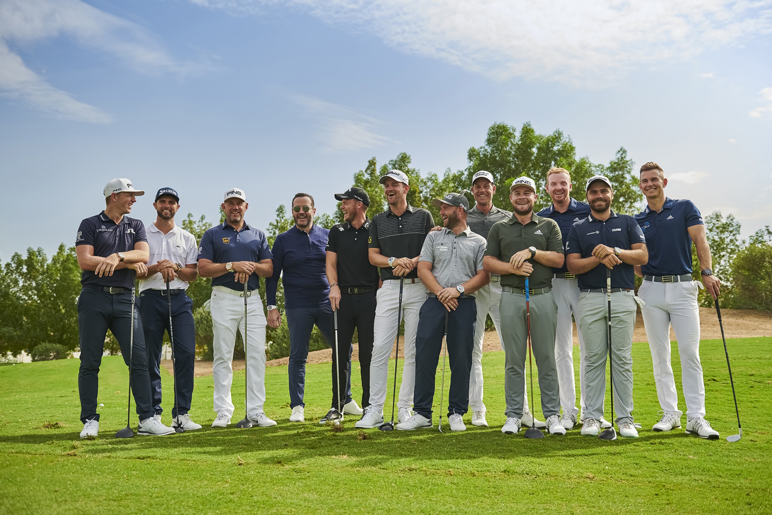 Foto grupal de los Embajadores del Golf de Audemars Piguet