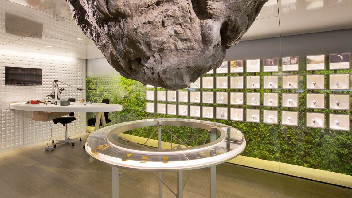 Mathieu Lehanneur's lounge design inspired by the Vallée de Joux