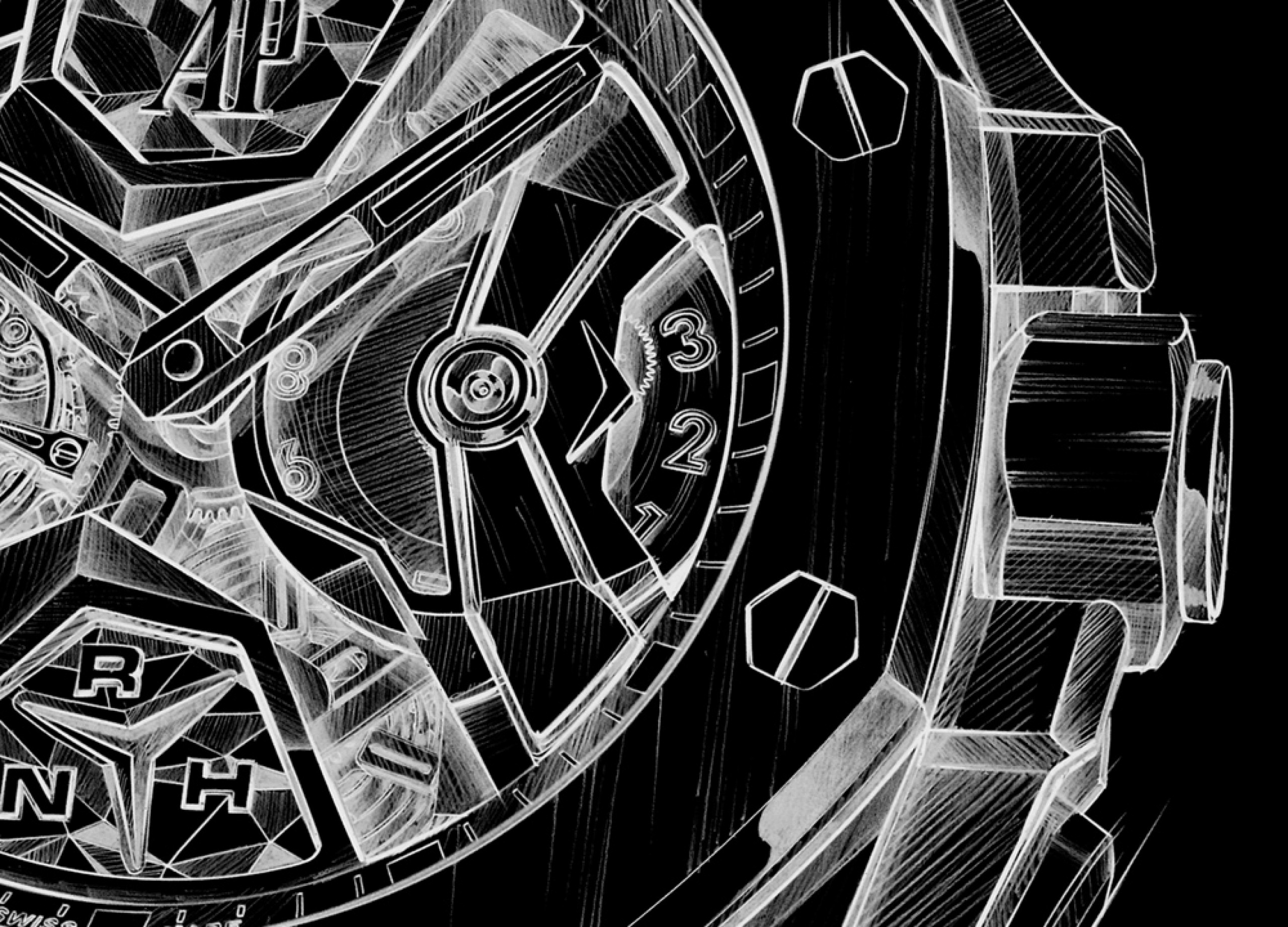 Schizzo di un orologio Royal Oak Concept