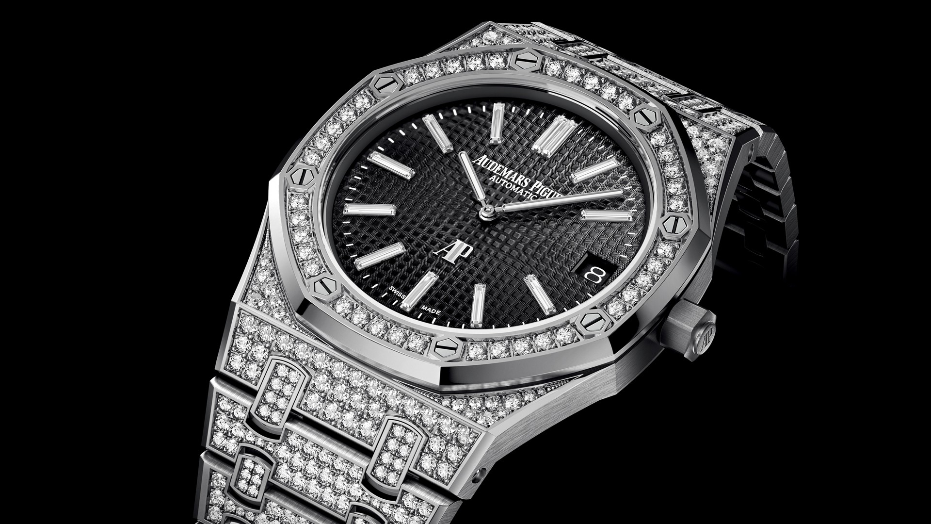 Audemars Piguet 26320ST. OO.1220ST.01 Royal Oak Chronograph 41mm in Steel - On Stainless Steel Bracelet with Black Dial