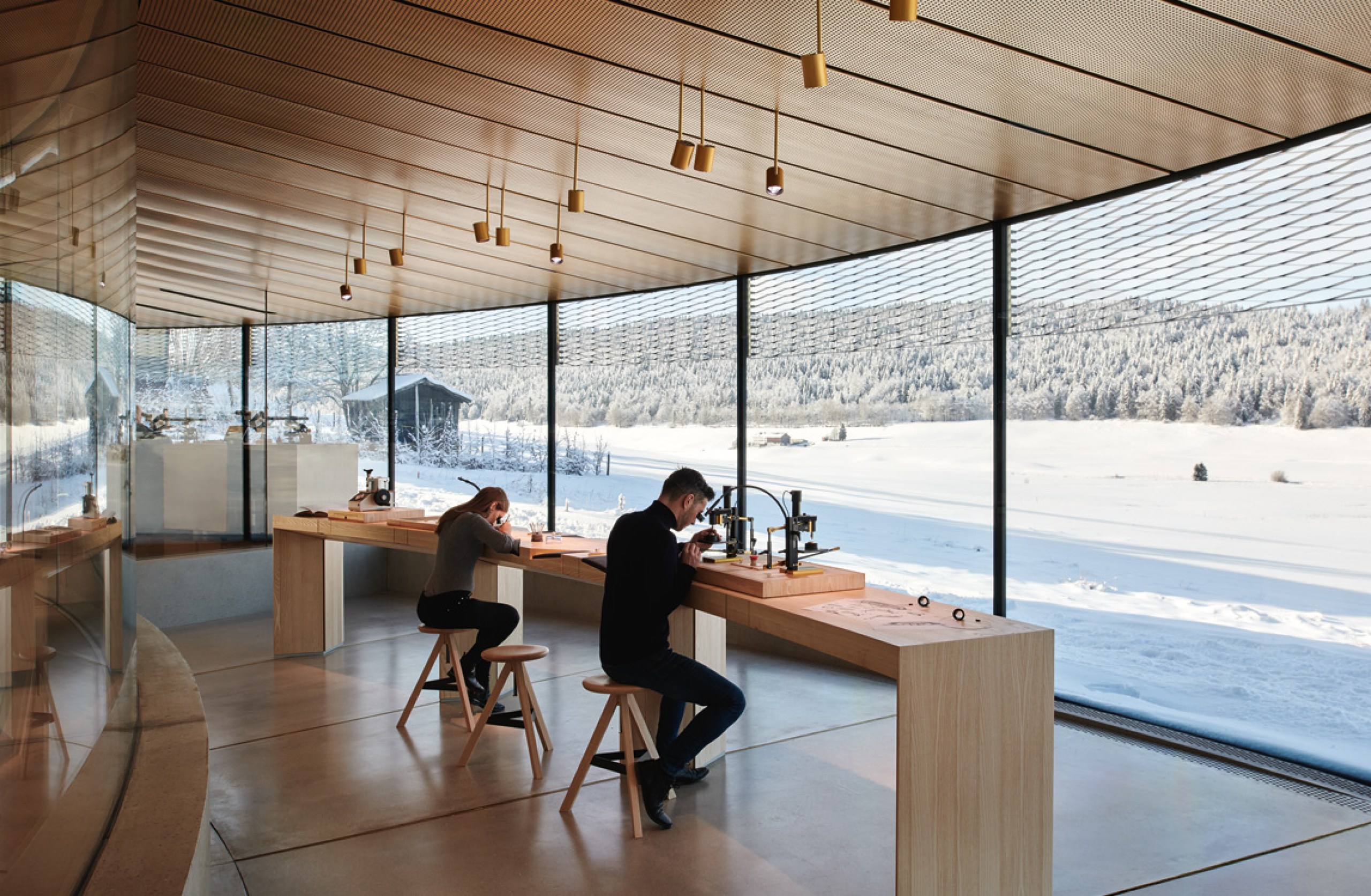 Inside view of the Musée Atelier Audemars Piguet