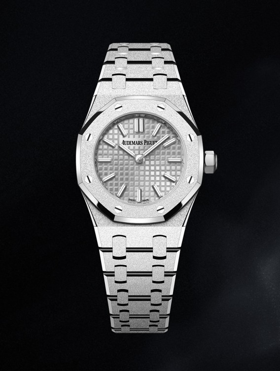 Royal Oak Mini Frosted Gold Quartz