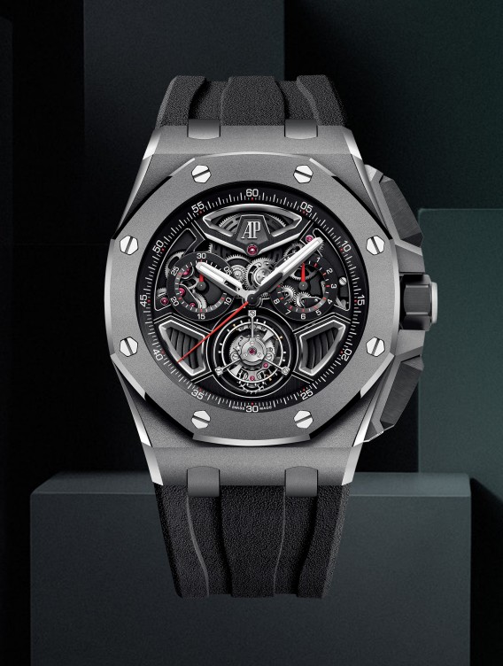 Close up of the Royal Oak Offshore Selfwinding Flying Tourbillon Flyback Chronograph