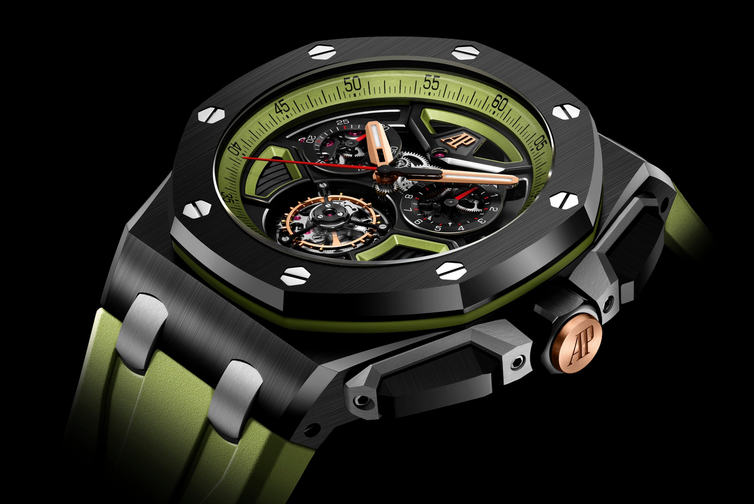 Reloj Royal Oak Offshore Cronógrafo Tourbillon Volante Automático.