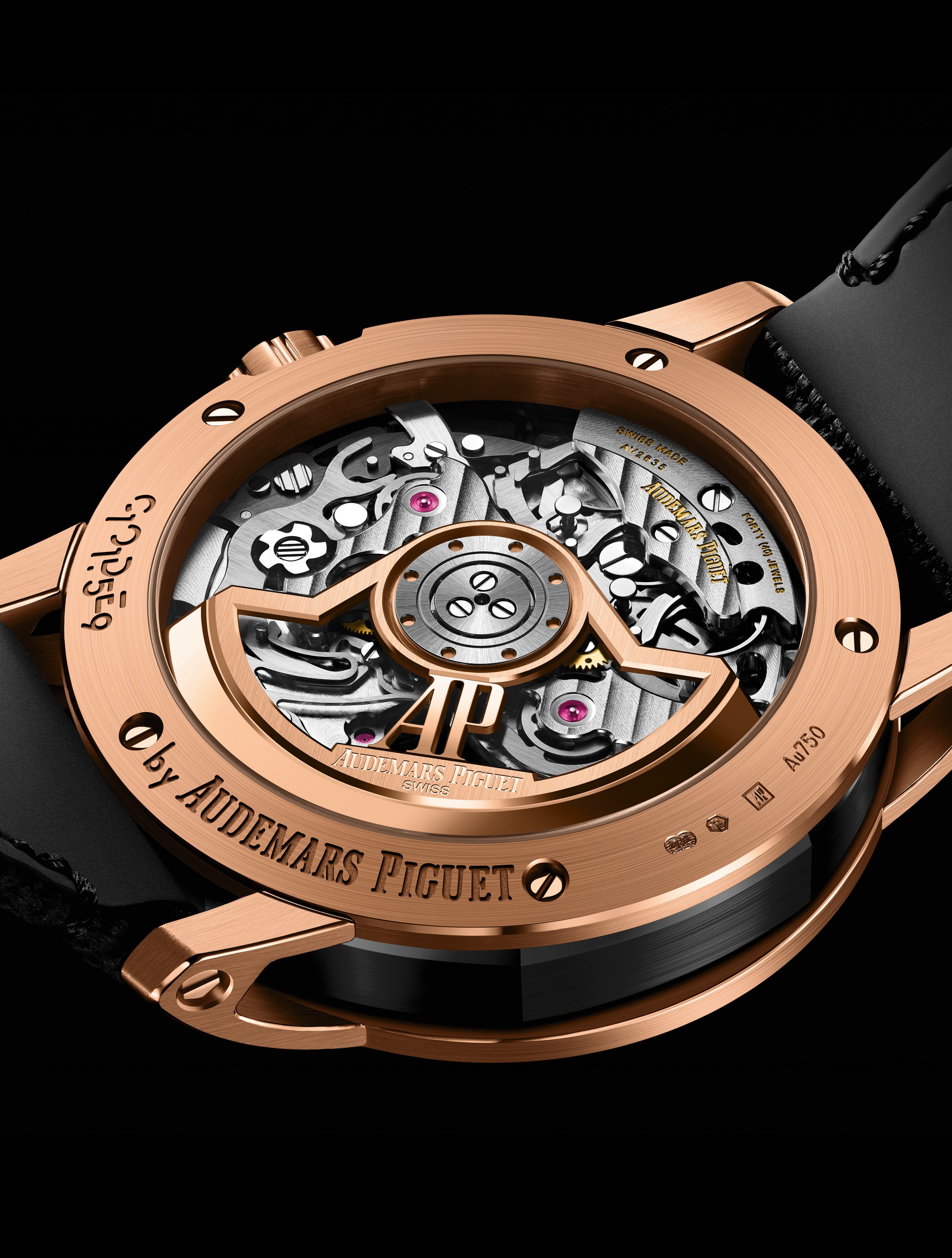 Close up of a selfwinding movement, Calibre 4401.