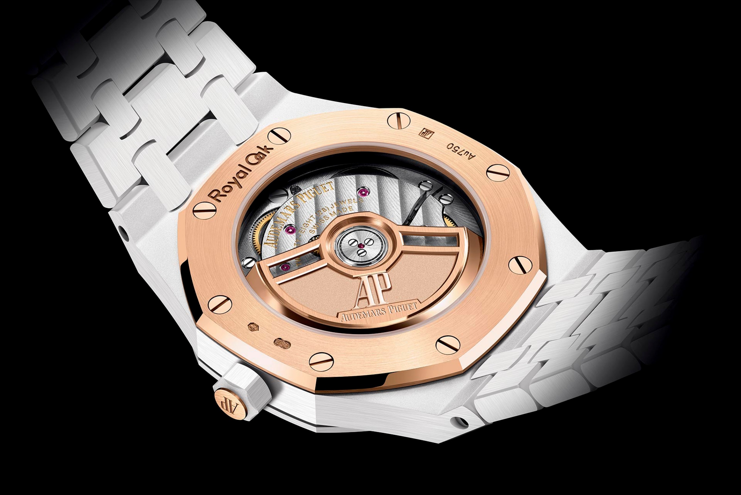 Close up of a Royal Oak backcase.