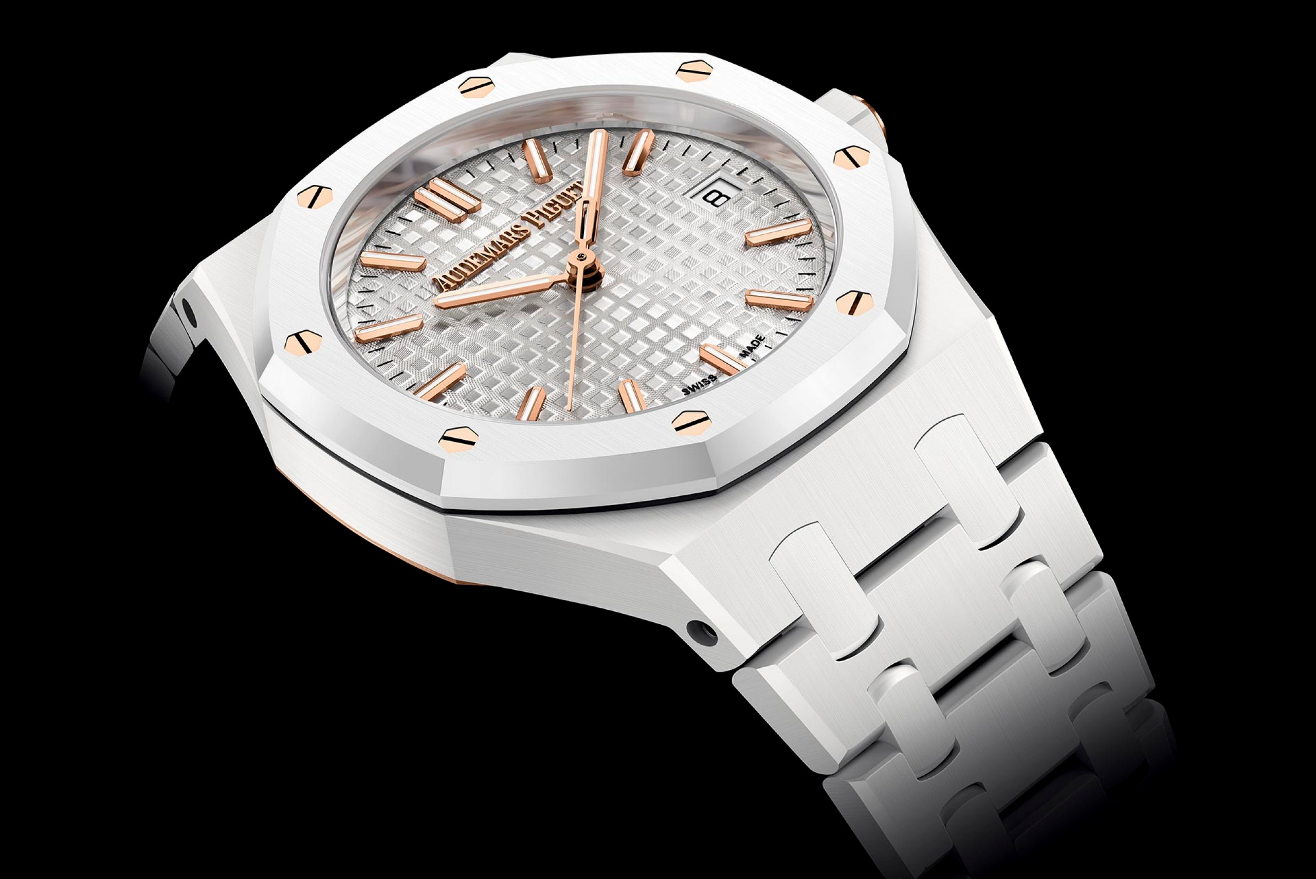 Close up of a Royal Oak watch.
