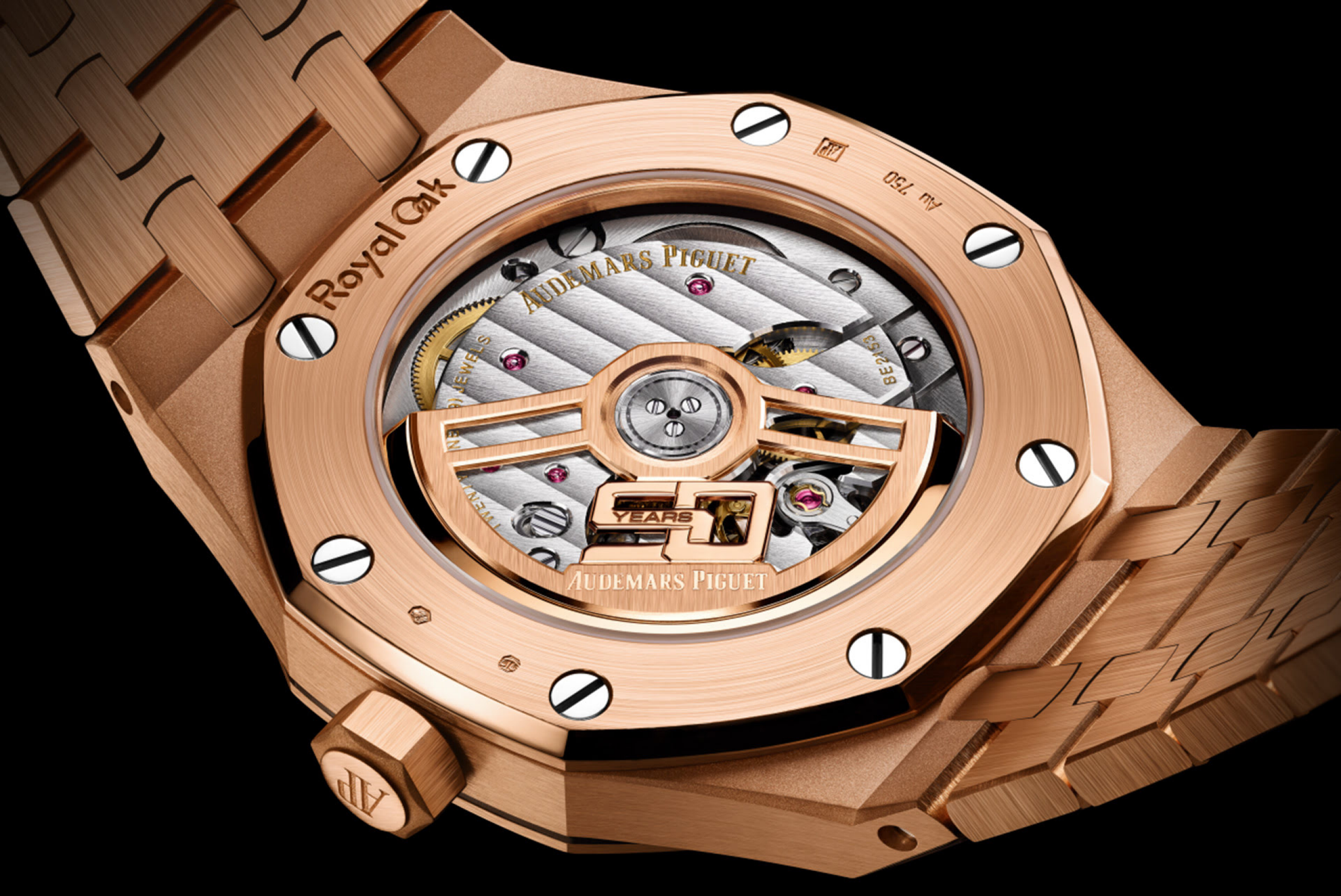 Close up of a selfwinding chronograph movement, Calibre 5900.