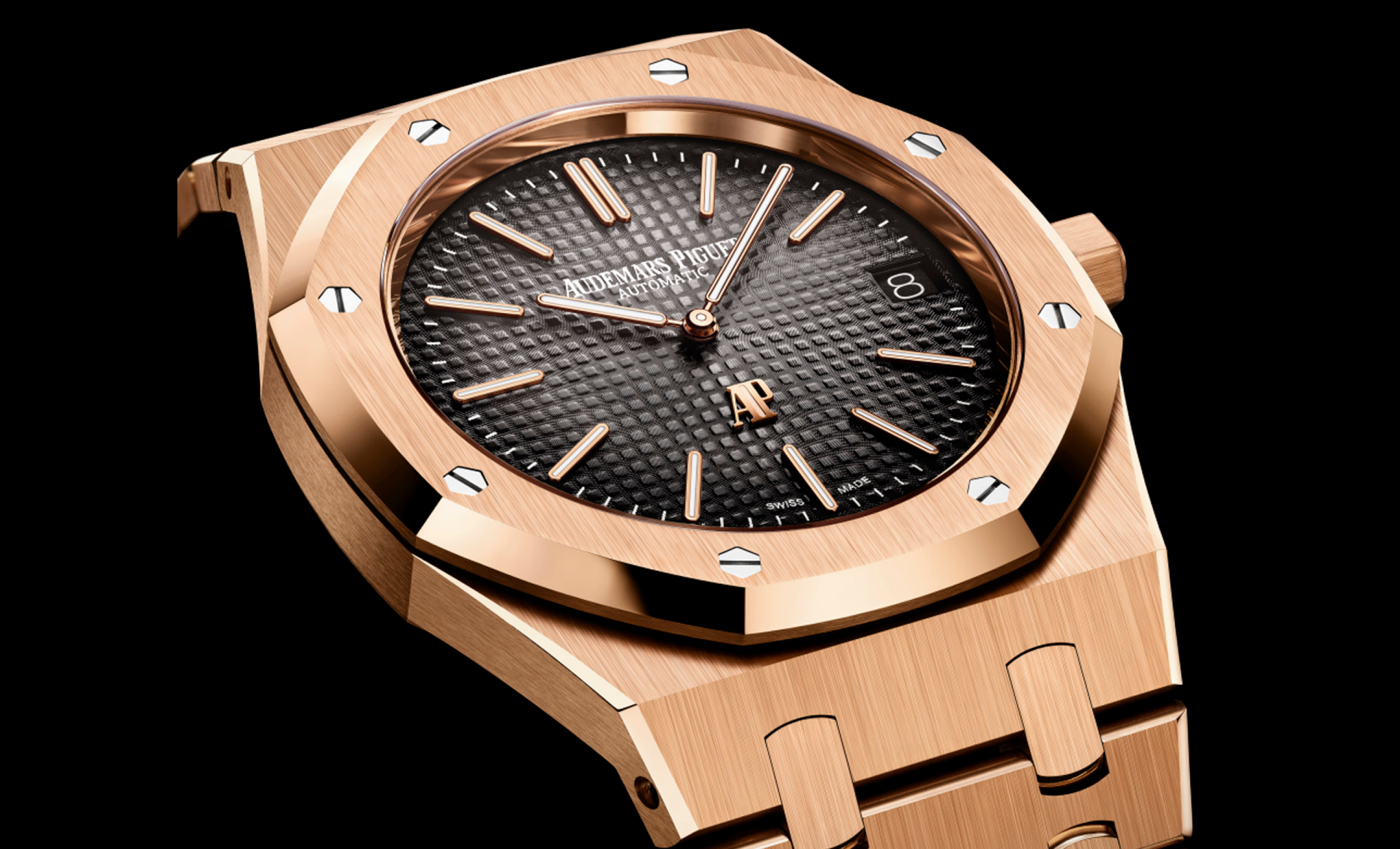Gros plan d’une Royal Oak « Jumbo » Extra-plat.