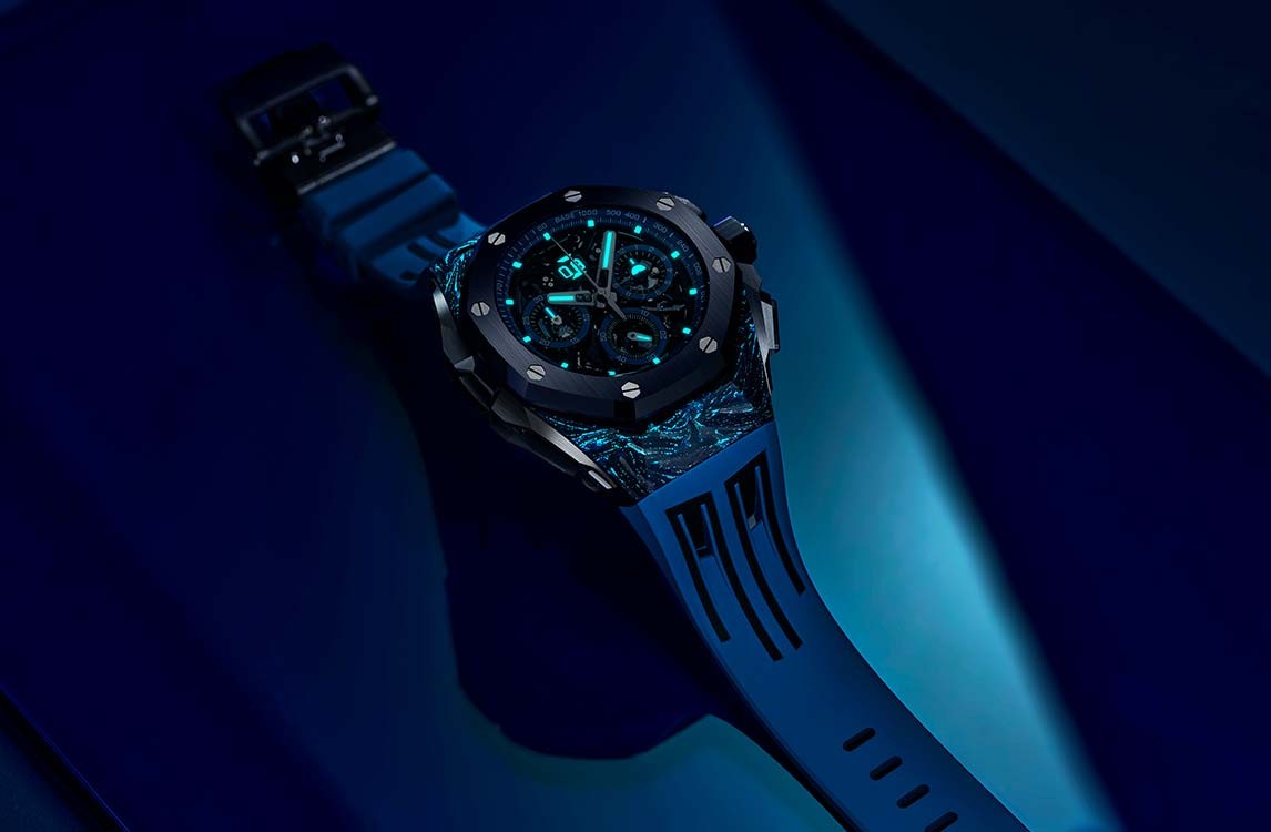 Savoir faire shoot of a Royal Oak Concept watch.
