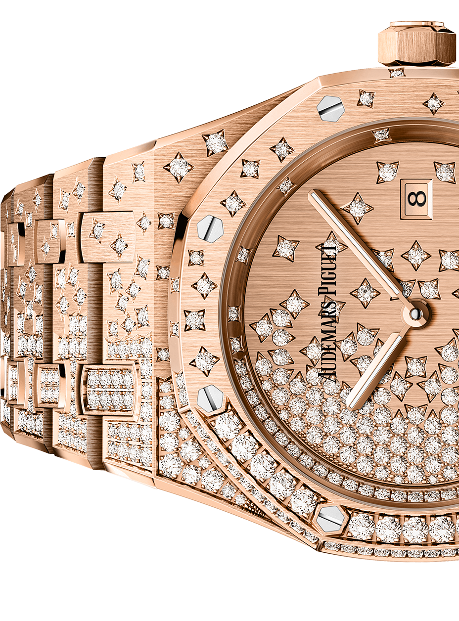 Montre audemars piguet best sale royal oak or rose