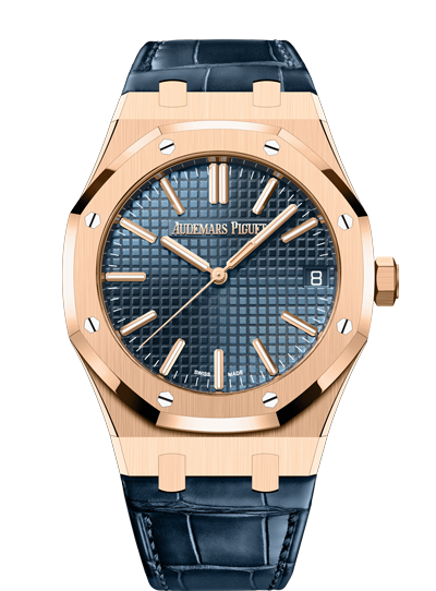 Royal oak rose gold black best sale dial