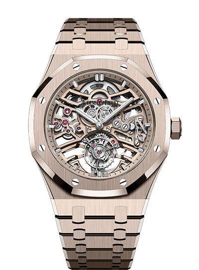 Self-winding skeleton and a Floating Tourbillon in an upright position