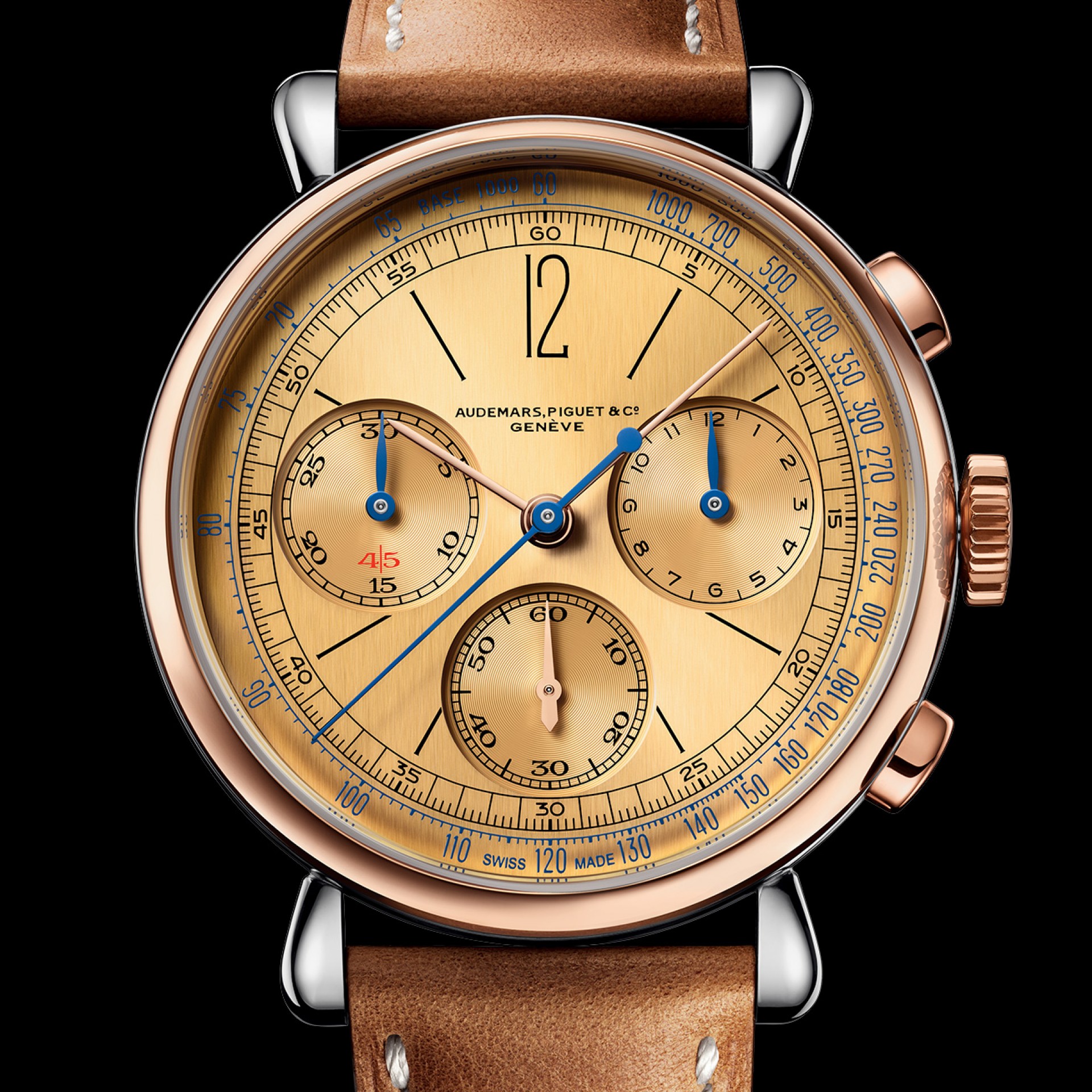 Audemars Piguet Royal Oak 26022OR 18K Rose Gold Chronograph Men's Watch