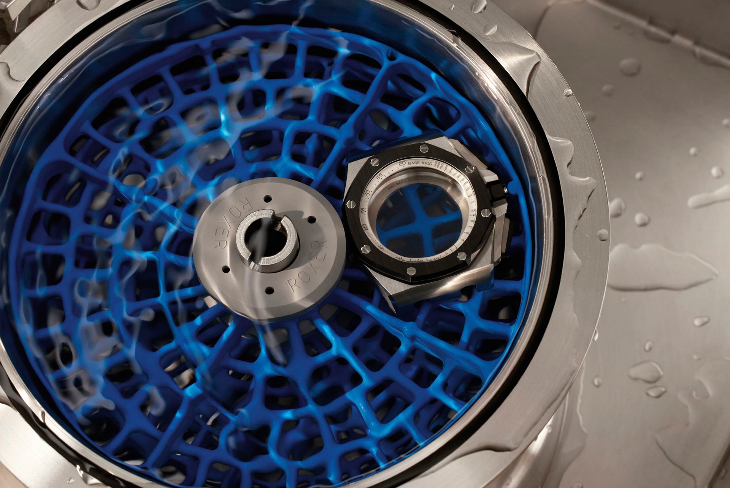 Water on the case of a watch.