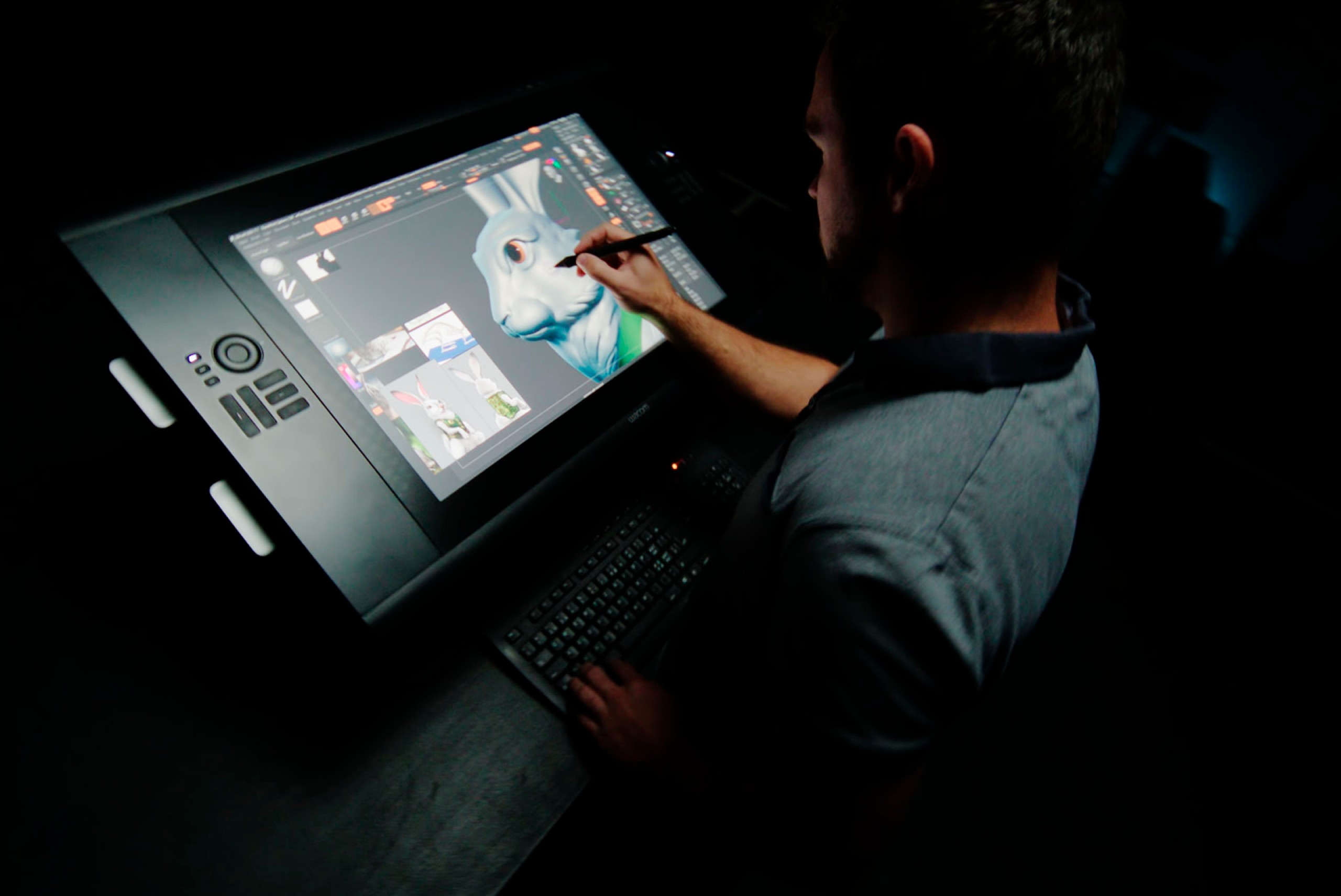 An interactive designer drawing "The Clockwork Forest" by Audemars Piguet and Dreamscape.
