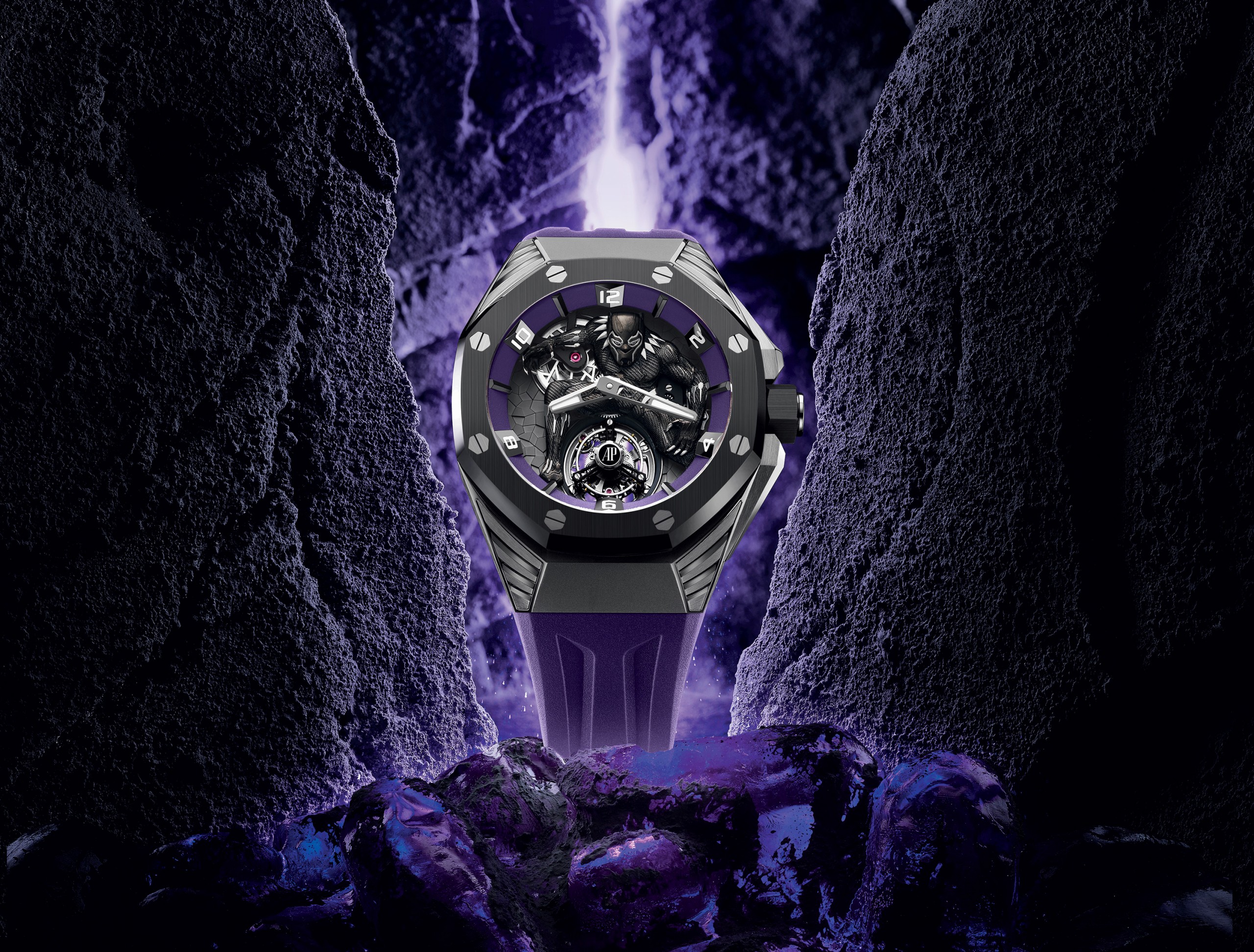 Still life del Royal Oak Concept Black Panther Flying Tourbillon
