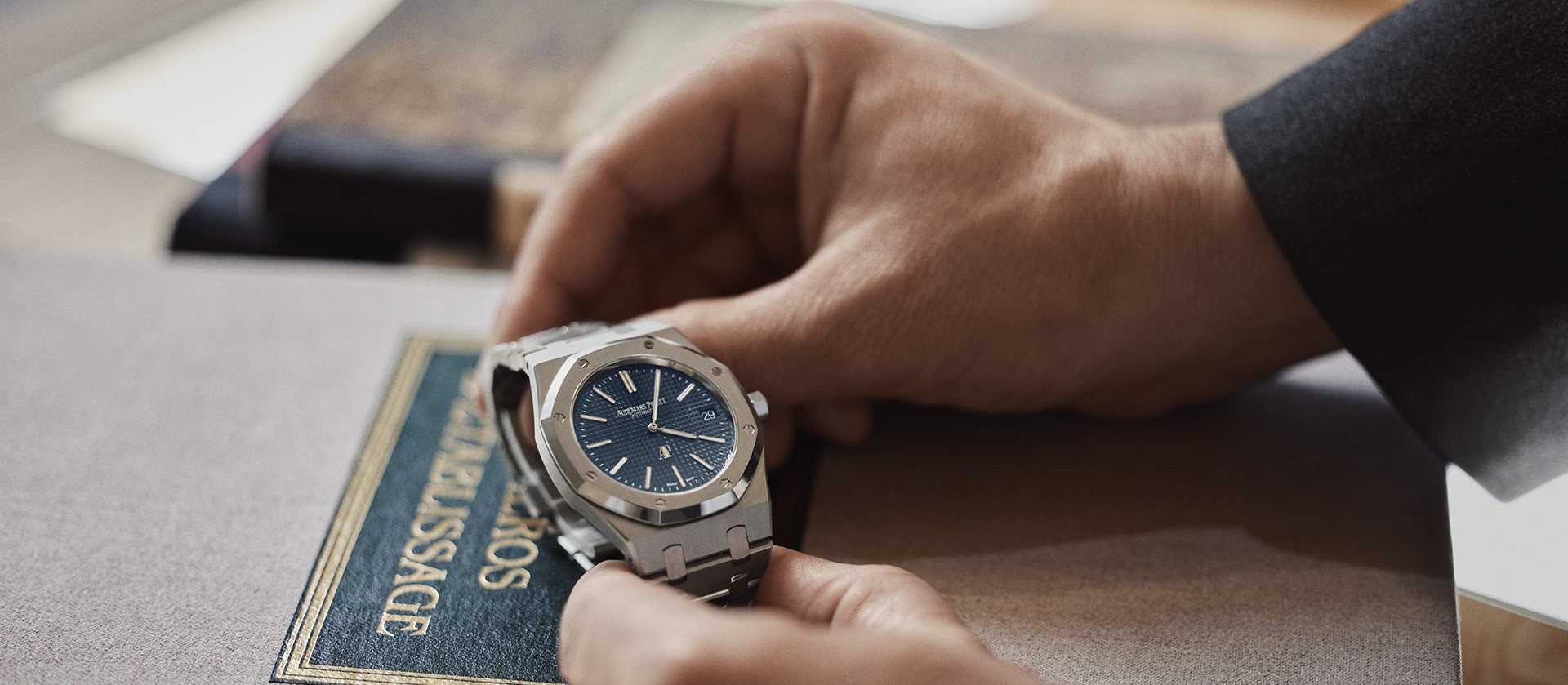 A Royal Oak watch in the hands of an expert