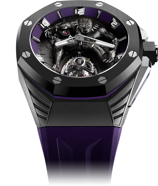 Nouvelle AP x Marvel Royal Oak Black Panther Black-panther-watch